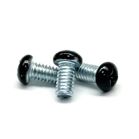 Vis à tête cylindrique cruciforme en acier au carbone, tête noire brillante, tige zinguée, personnalisable ODM