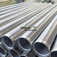 Saringan Sumur Logam Tipe Johnson Slot Kontinu untuk Pengeboran Sumur Air, Filter Cairan, Ukuran Kawat/Batang yang Dapat Disesuaikan, Panjang 6m