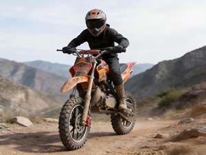 Mini moto cross 49cc |   Moto tout-terrain à essence pour enfants |   Mini moto tout-terrain pour enfants, 2 temps, pour jeunes aventuriers - Product Image 1