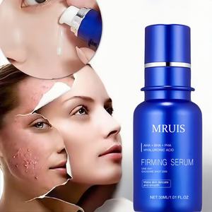 Sérum Visage Raffermissant en Gros 30ml AHA BHA PHA <span class=keywords><strong>Acide</strong></span> Hyaluronique Anti-Âge Hydratant Exfoliant Réducteur de Pores Acné OEM - Product Image 1