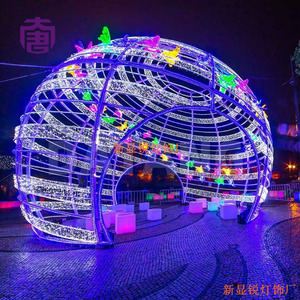 Custom LED Christmas Sphere Arch Structure for City Landscape and Large Holiday <b>Lighting</b> Projects - Product Image 6