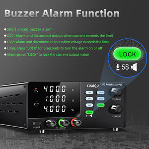 R-SPS4001SR KUAIQU, 400 Вт, лабораторный источник постоянного тока, 400 В, 1 А, с 4-значным выходным дисплеем, вкл/выкл, OCP/OVP для лаборатории/Тест батареи - Product Image 6