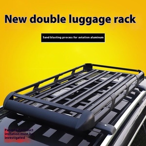 HS HS-<span class=keywords><strong>409</strong></span>อลูมิเนียมอัลลอยด์แร็คหลังคาสองชั้นเฟรมกระเป๋าเดินทางรถยนต์ชิ้นเดียวขนาด130x140x100ซม. 50-100กก. - Product Image 5