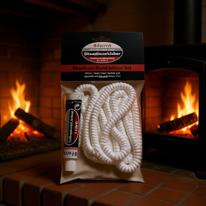 Ensemble de cordons d'étanchéité Fermit 8 mm blanc 2,5 m avec adhésif pour applications à haute température, utilisation pour cheminée - Product Image 3