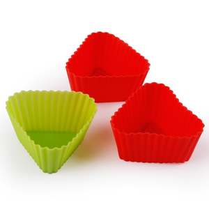 leatchliving三角形烘焙玛芬蛋糕巧克力糯米绉纱托盘包装蛋糕装饰工具