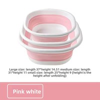 Bassin de lavage pliable en PP épaissi, sans BPA, gain de place, portable, pour bébé et linge, OEM