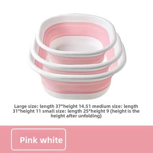 Утолщенная складная раковина из полипропилена без БФА, компактная, портативная, для купания младенцев и прачечной, OEM - Product Image 6