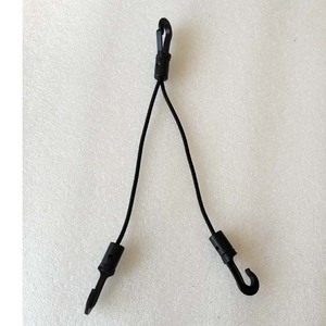 Ganchos de Remolque de Acero Negro de 40 cm con Clip y Gancho para Uso en Exteriores - Product Image 1