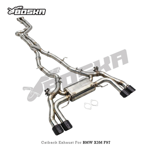 Échappement arrière OEM Valvetronic pour <span class=keywords><strong>BMW</strong></span> X3M X4M F97 F98 S58 3.0T 2019-2023 Z-Pipe SS304 avec télécommande, son sportif agressif - Product Image 2