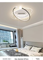 Plafonnier en acrylique de style nordique avec commande vocale - LED blanc chaud protectrice pour les yeux pour chambres, salons et couloirs