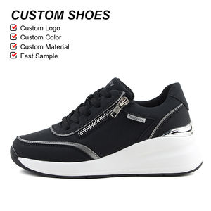 OLICOM Scarpe Casual da Donna di <span class=keywords><strong>Alta</strong></span> Qualità e Lusso <span class=keywords><strong>con</strong></span> Tacco a Zeppa, <span class=keywords><strong>Suola</strong></span> Comfort e Aumento di Altezza, <span class=keywords><strong>Sneakers</strong></span> da Donna - Product Image 3