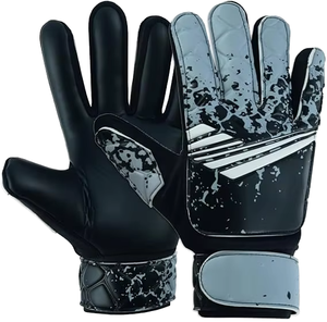 Gants de gardien de but en cuir avancés, antidérapants, avec grip en latex, support des doigts, coupe négative, pour le sport en extérieur - Product Image 1