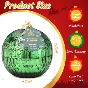 Wholesale Luxury Handmade Soy Wax Holiday Scented <b>Candles</b> for Home Decor & Thanksgiving/Christmas Private Label - Product Image 3