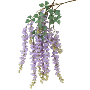 Guirlandes de fleurs artificielles en soie Qingxu, longues branches de glycine, pour décorations de mariage - Product Image 5