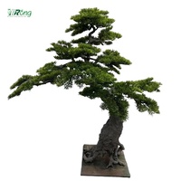 Très Simulation Artificielle Cèdre Pin Arbres Jardin Aménagement Paysager Bonsaï Pin Intérieur Extérieur Décoration Plantes Artificielles