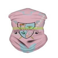 Cache-cou sans couture Gamma Phi Delta Sorority en tissu extensible imprimé, masque facial de sport, bandana d'extérieur, personnalisation du logo
