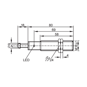 Thương hiệu mới M18 Quy Nạp <span class=keywords><strong>Proximity</strong></span> chuyển ig5533 IG-2008-FRKG/ph sensorpnp/NPN - Product Image 2