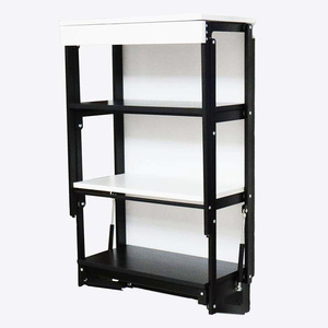 <span class=keywords><strong>Table</strong></span> pliante gain de place 2 en 1, étagère murale, <span class=keywords><strong>table</strong></span> <span class=keywords><strong>convertible</strong></span>, cadre en fer avec ressort à gaz - Product Image 1