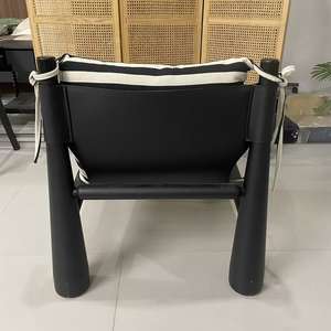 Ghế sofa đơn thư giãn phong cách Bắc Âu hiện đại, chất liệu gỗ nguyên khối, dùng cho phòng khách, phòng ngủ, ghế dài trang trí - Product Image 6