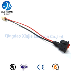 2-pins aan/uit-wipschakelaar kabelboom, rood-zwarte PVC geïsoleerde kabelassemblage voor koeltechniek & kleine elektronische apparaten - Product Image 2