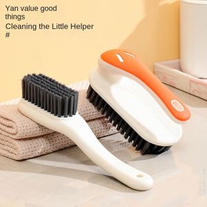 Factory Wholesale <b>Long</b> <b>Handle</b> Plastic Cleaning <b>Brush</b> Nylon Bristles Portable Lightweight Household Multifunctional Shoe <b>Brush</b> - Product Image 2