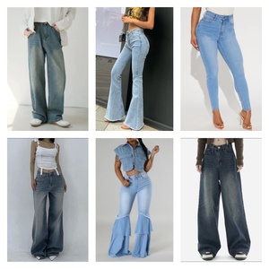 <span class=keywords><strong>Pantalones</strong></span> Vaqueros Casuales <span class=keywords><strong>de</strong></span> Cintura Alta para Mujer, <span class=keywords><strong>de</strong></span> Fabricante, a Precio Bajo, Envío Aleatorio - Product Image 2