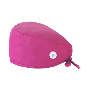 Chapeau chirurgical à boucle réglable, couleur unie, chapeau d'infirmière, chapeau <span class=keywords><strong>de</strong></span> travail pour <span class=keywords><strong>chirurgien</strong></span> dentaire, unisexe, polyester/coton, quatre saisons - Product Image 4