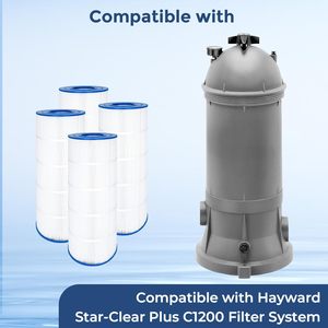 <span class=keywords><strong>Cartouche</strong></span> de <span class=keywords><strong>filtre</strong></span> de <span class=keywords><strong>piscine</strong></span> de remplacement de 120 pieds carrés pour <span class=keywords><strong>Hayward</strong></span> C1200 CX1200RE, compatible avec Unicel C-8413 Pleatco PRB120IN Spa Element - Product Image 4