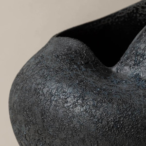 Vaso in Ceramica Nera di Alta Qualità, Moderno e Floreale, Fatto a Mano, per Tavolo da <span class=keywords><strong>Pranzo</strong></span>, Matrimoni, Soggiorno, Decorazione Opaca - Product Image 5