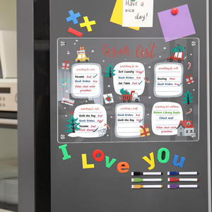 <span class=keywords><strong>Tableau</strong></span> d'écriture de notes de calendrier de plan de <span class=keywords><strong>semaine</strong></span> en acrylique magnétique <span class=keywords><strong>Effaçable</strong></span> Aimant Réfrigérateur Réfrigérateur - Product Image 6