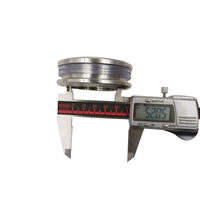 Poignée à tirer pour porte coulissante en verre, poignée à trou unique, push et tirer, pour porte de salle de bains et meuble, poignée double, en acier inoxydable, 1 pièce