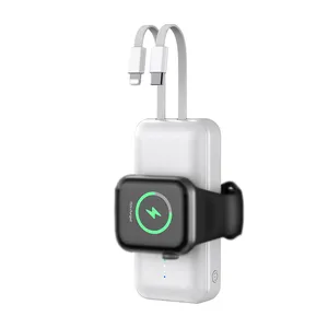 Built in Cable Fast Charging 10000mAh Power Bank Portable Charger For Apple Watch