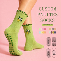 Chaussettes de sport Pilates pour femmes, de haute qualité, douces, en coton, chaussettes de yoga, chaussettes de compression respectueuses de la peau