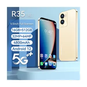 2024 최신 버전 R35 5.5 인치 전체 화면 스마트폰 5G 듀얼 카드 듀얼 대기 16GB + 512GB 얼굴 인식 지문
