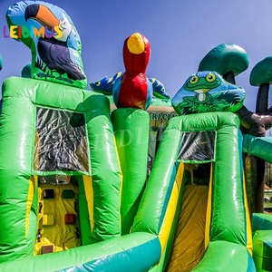 <span class=keywords><strong>Inflatable</strong></span> rừng Thế Giới <span class=keywords><strong>Bouncer</strong></span> nhà bị trả lại nhảy lâu đài và trượt combo giá rẻ Tốc độ rừng trò chơi lâu đài <span class=keywords><strong>bouncy</strong></span> - Product Image 2