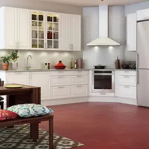 Four Seasons Chinese Imported Kitchens Complete Shaker Chipboard Kitchen Cabinets