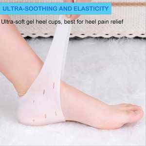 Semelles intérieures de sport en <span class=keywords><strong>silicone</strong></span> TPR anti-fissures, coussinets de talon en gel hydratant pour les pieds, doux et flexibles, écologiques - Product Image 3