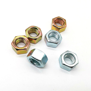 Tuerca Hexagonal Galvanizada de Grado 2 de 3/8 Pulgadas UNF A563-A M16 con Recubrimiento de Zinc Cromado Azul - Product Image 2