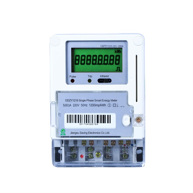 High Quality Single Phase Smart Prepaid Electric Meter RS485/LORA Sim Card Energy Meter