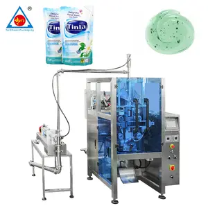 automatic 200ml 500ml 1000ml 2L shampoo pouch bag filling detergent liquid soap bag packing machine