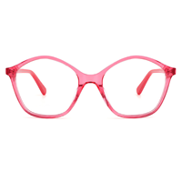 Montures de lunettes géométriques carrées surdimensionnées en acétate transparent pour enfants, lunettes optiques pour garçons et filles
