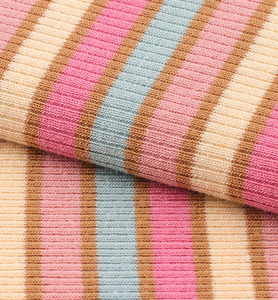 Tissu côtelé extensible en rayonne teinte en fil et élasthanne, personnalisé pour poignets, cols, pulls, robes et tissus d'ameublement - Product Image 5