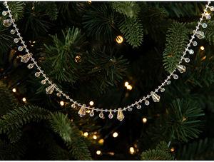 Christmas 2025 Xmas Tree <strong>Decoration</strong> Christmas Ball Bead Chain clear <strong>Snowflakes</strong> Christmas Ornament Xmas Tree Decor - Product Image 6