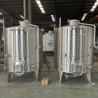 Cuve de fermentation de vin en acier inoxydable SUS304/SUS316 10HL 15HL 20HL avec contrôle PLC pour cave à vin