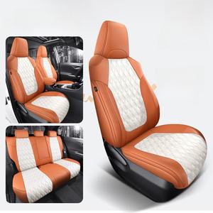 Meilleures ventes 2017-2023 : Housses de siège de voiture de luxe personnalisées en cuir ventilé marron pour <span class=keywords><strong>Toyota</strong></span> C-HR - Product Image 2