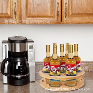 Wooden Lazy Susan <b>Spice</b> <b>Rack</b> <b>Rotating</b> Kitchen Storage Tray For Seasoning Bottle Holder Multi Function Desktop Organizer - Product Image 2