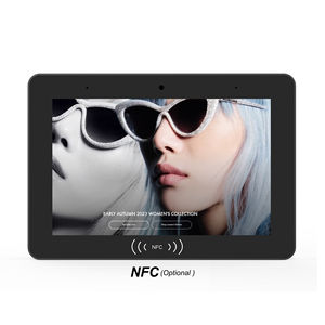 8 pulgadas montado en la pared LCD publicidad señalización <span class=keywords><strong>digital</strong></span> interior Android 11 2 + 16GB opción de pantalla táctil NFC para uso comercial ascensor - Product Image 1