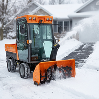 Souffleuse à neige avec tête de balayage de 120 cm en option et capacité de charge de 300 kg pour sections routières rurales