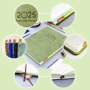 Agenda de Tapa Dura de Cuero PU A5, Cuaderno Planificador con Encuadernación Cosida con Hilo, 100 Hojas, Logotipo Personalizado, Organizador Escolar y de Oficina - Product Image 3