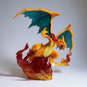 Figurine <span class=keywords><strong>Lumineuse</strong></span> Pokémon Charizard – Cadeau de Collection Anime, Modèle PVC Mignon, Ornement de Bureau - Product Image 2